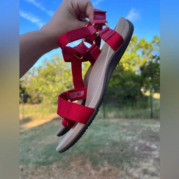 Vionic Cadance Sandal Red Size 8 - Picture 5 of 8